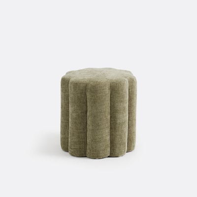Pouf tissu texturé, Justyna LA REDOUTE INTERIEURS