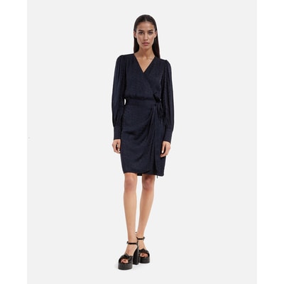 Korte overslagjurk met lange mouwen THE KOOPLES