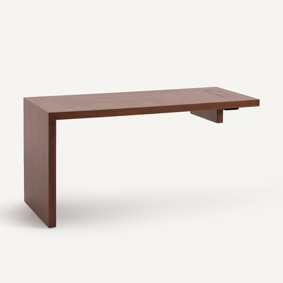 Plateau de bureau en plaqué noyer, largeur 150 cm, MIKUBE AM.PM