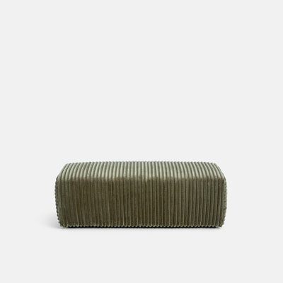 Pouf XL, en velours côtelé XL, LIORA LA REDOUTE INTERIEURS