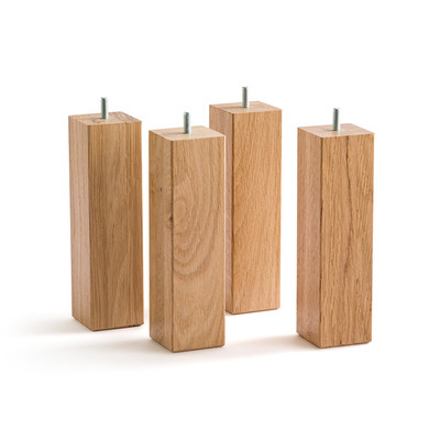 Set van 4 vierkante bedbodem poten, Haquin AM.PM