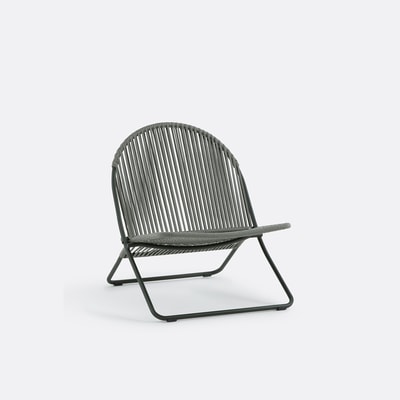 Fauteuil bas de jardin en corde tressée, TULA LA REDOUTE INTERIEURS