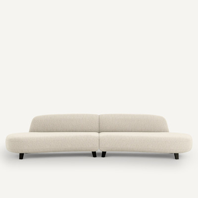 Canapé 6P polyester bouclette, Rosebury AM.PM