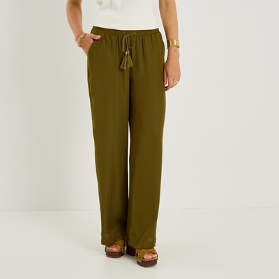 Pantalon fluide taille élastiquée GRAIN DE MALICE