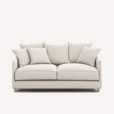 Canapé compact, convertible, 3 places, en toile chinée, LAZARE AM.PM