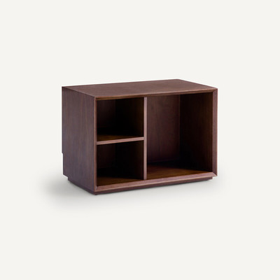 Niedriges Regalmodul Mikube, Nussbaum AM.PM