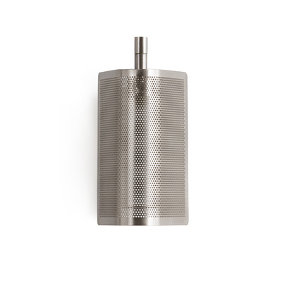 Aplique de parede, em metal perfurado, níquel acetinado, Darja AM.PM