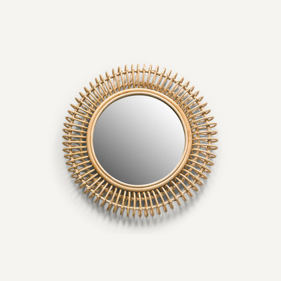 Miroir rotin, Tarsile, rond ø60 cm AM.PM