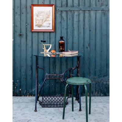 Table à machine à coudre en métal Francine N°789 - Bon état DEBONGOUT
