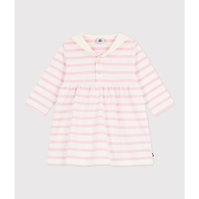 Matrozenjurk, katoen, lange mouwen en matrozenkraag PETIT BATEAU
