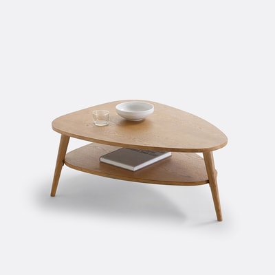Mesa de centro vintage, tampo duplo, comprimento 90 cm, Quilda LA REDOUTE INTERIEURS