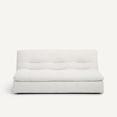 Modulaire 3-zitsbank in geribbeld polyester, Giuliano AM.PM