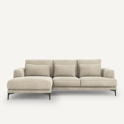 Ecksofa Marsile mit Ecke links, Leinensamt AM.PM