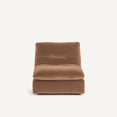 Modulaire fauteuil in fluweel, GIULIANO AM.PM