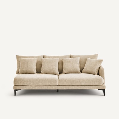 3-Sitzer Halbsofa aus strukturiertem Mix, MODERNISTE, Design Emmanuel Gallina AM.PM X EMMANUEL GALLINA