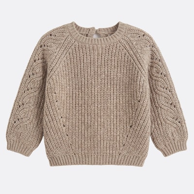 Trui met ronde hals in grof tricot LA REDOUTE COLLECTIONS
