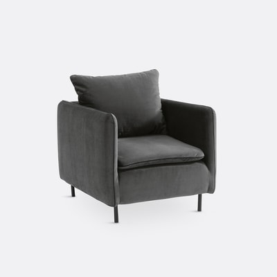 Fauteuil in fluweel, Ivete LA REDOUTE INTERIEURS