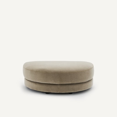 Poggiapiedi modulare in velluto stonewashed, TIBERIO AM.PM