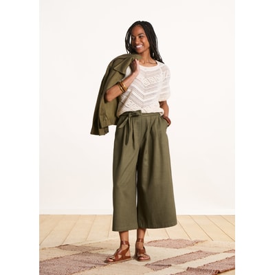 Pantalon large fluide 7/8ème LA FEE MARABOUTEE