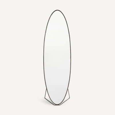 Miroir sur pied ovale métal fer, H170cm, Koban AM.PM