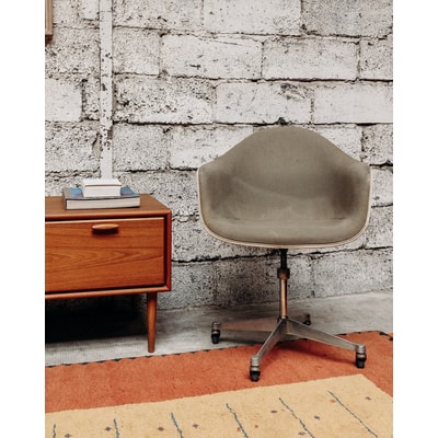 Fauteuil de bureau gris Jakob N°500 - Bon état DEBONGOUT