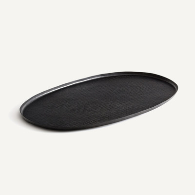 Tabuleiro XXL oval, em metal, 71 cm, Besar AM.PM