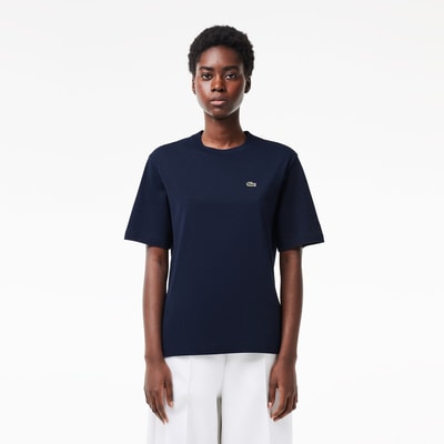 T-shirt com gola redonda LACOSTE