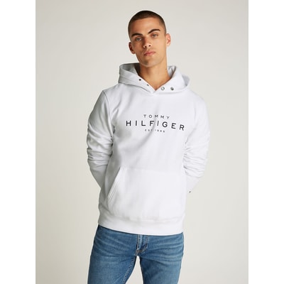Fleece sweater met kap en trekkoord TOMMY HILFIGER