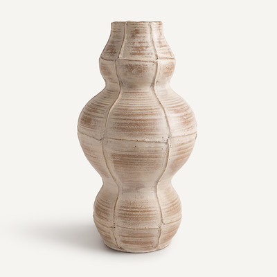 Vase en terre cuite blanchie H49,5 cm, Ilyo AM.PM