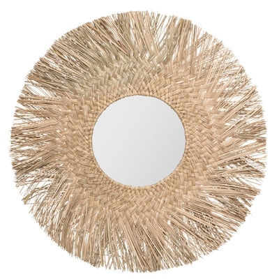 Miroir rond en roseau tressé AEL ATMOSPHERA