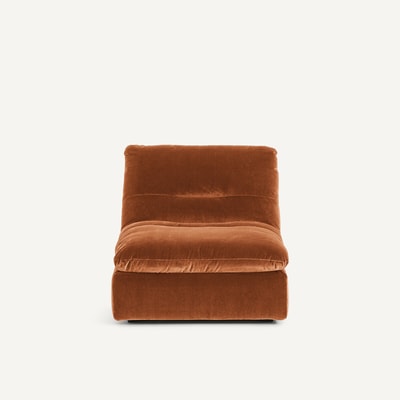 Modulaire fauteuil in fluweel, GIULIANO AM.PM