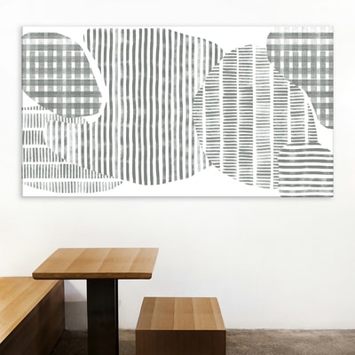 Tableau canopée vert en toile imprimée, 90x60 cm ACTE DECO