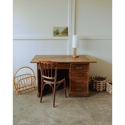 Bureau administratif adulte en bois Edouard N°619 - Bon état DEBONGOUT