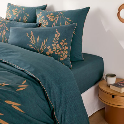 Izumi Floral Cotton Percale 200 Thread Count Påslakan LA REDOUTE INTERIEURS