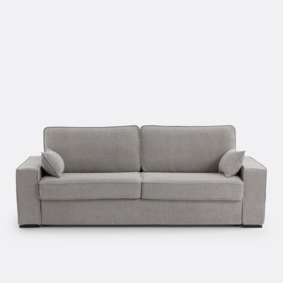 Zetel-bed in getextureerde stof, mousse, Cécilia LA REDOUTE INTERIEURS