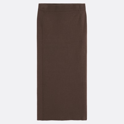 Strikket rett maxiskjørt LA REDOUTE COLLECTIONS