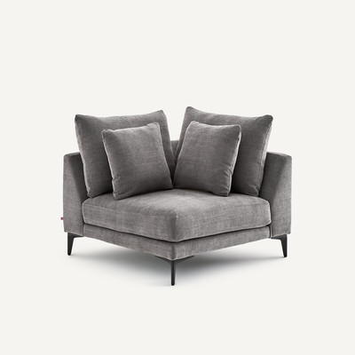 Canapé d'angle en polyester coton, MODERNISTE, design Emmanuel Gallina AM.PM