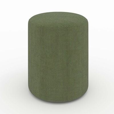 Pouf rond en velours côtelé - LILY MAISON PAVANE