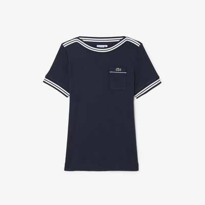 T-shirt met boothals LACOSTE