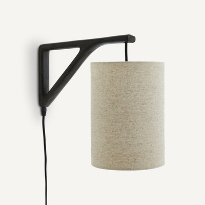 Wandlamp met kap in dik linnen Jakomé AM.PM