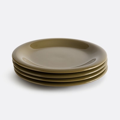 Lot de 4 assiettes plates, grès émaillé, Toria LA REDOUTE INTERIEURS