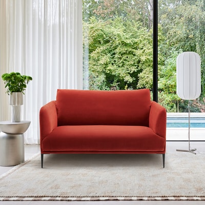 Fluwelen 2-zitsbank, Oscar, ontwerp Emmanuel Gallina AM.PM X EMMANUEL GALLINA