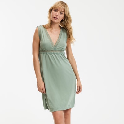 Chemise de nuit sans manches, détails dentelle ANNE WEYBURN