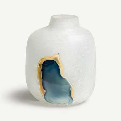 Vase Laga, mundgeblasenes Glas, H. 28 cm AM.PM