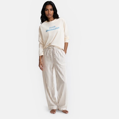 Zweiteiliger Pyjama mit Jersey-T-Shirt und Flanellhose LA REDOUTE COLLECTIONS