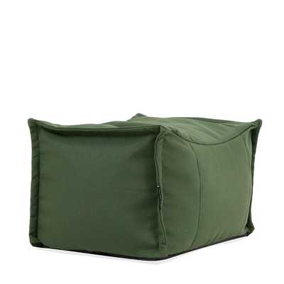 Pouf repose-pieds d'extérieur en oléfine imperméable, Oeko-Tex® - BUD ICON