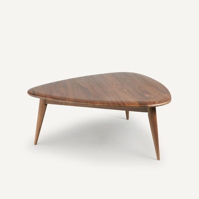 Table basse noyer massif, Théoleine, petit modèle AM.PM