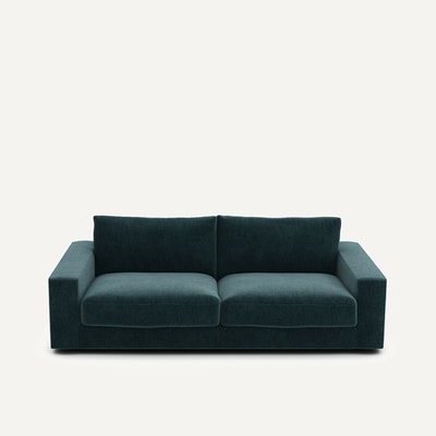 Canapé convertible 3 places, en velours chenille, Skander AM.PM