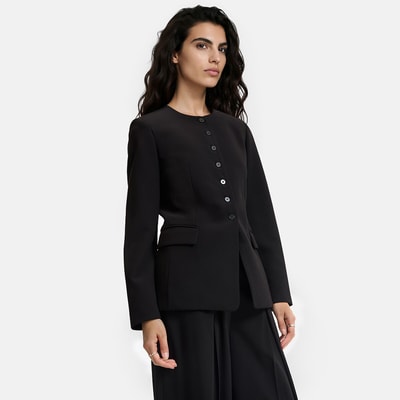 Getailleerd jasje met ronde hals LA REDOUTE COLLECTIONS