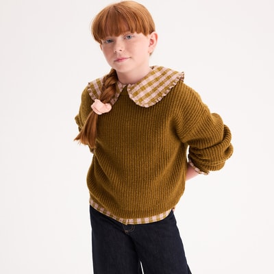 Trui met ronde hals in tricot LA REDOUTE COLLECTIONS